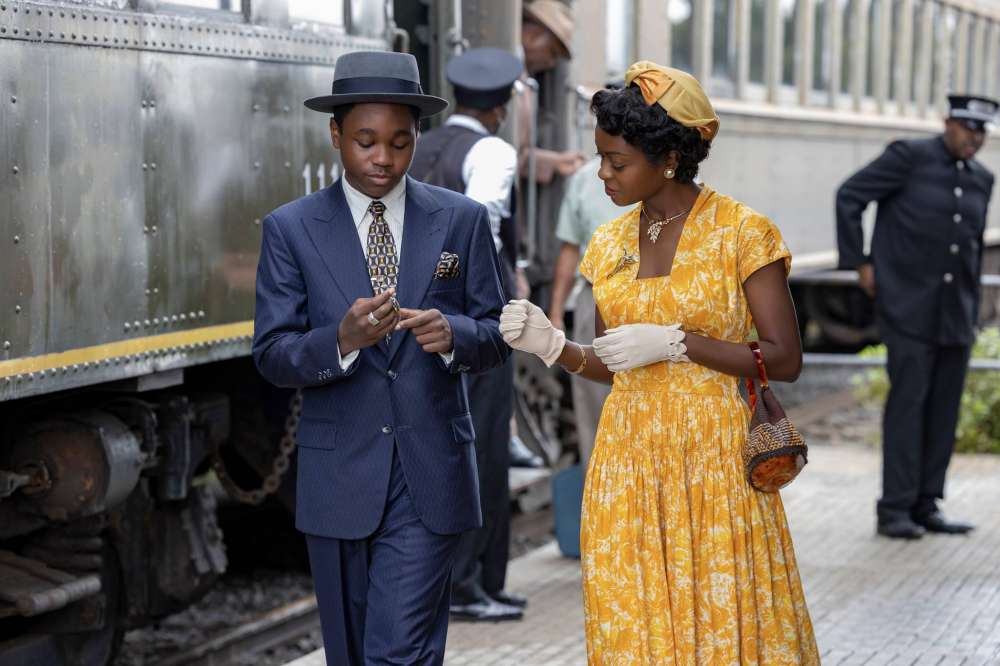 (L to R) Jalyn Hall as Emmett Till and Danielle Deadwyler as Mamie Till Mobley in TILL, directed by Chinonye Chukwu, released by Orion Pictures.
Credit: Lynsey Weatherspoon / Orion Pictures
© ...